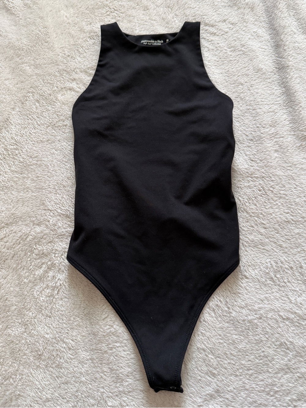 Abercrombie & Fitch Soft A&F Collection Black Open Back Bodysuit XS